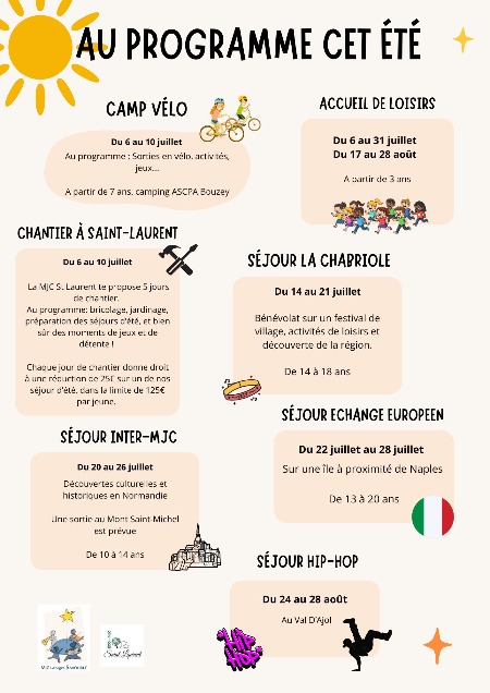Programme MJC été 26