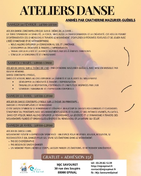 Ateliers danse 