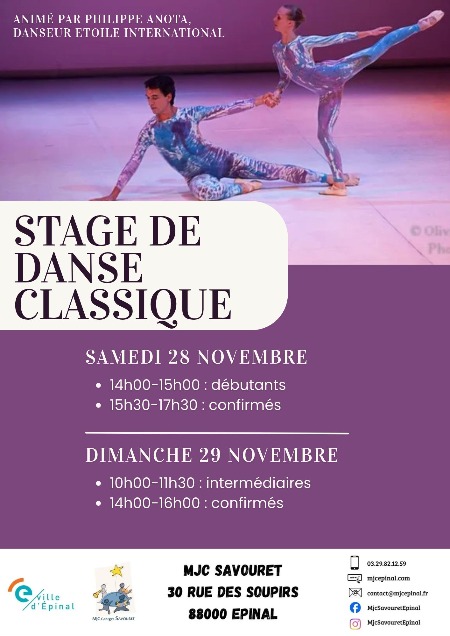 Stage de danse classique 
